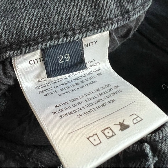 Citizens of Humanity Lilah High Rise Bootcut Long Jeans Anthem Black Denim 29 - Picture 15 of 16